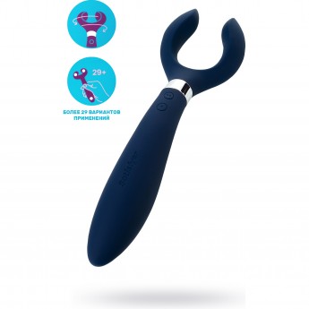 Многофункциональный стимулятор для пар SATISFYER ENDLESS FUN, силикон синий