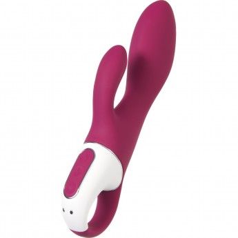 Вибратор SATISFYER Heated Affair с клиторальным стимулятором, красный
