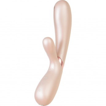 Вибратор SATISFYER Hot Lover с клиторальным стимулятором, серебряный
